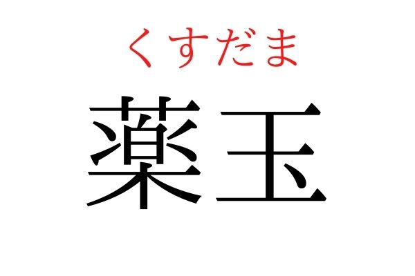 間違えている人多数!「薬玉」何て読む?