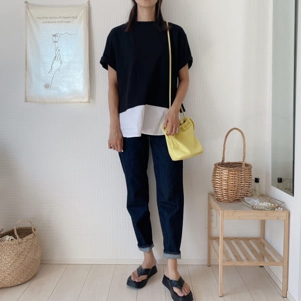 お尻&お腹もカバー!今から秋にも超使える♡GU「Tシャツ」のNG・OKバランスコーデ
