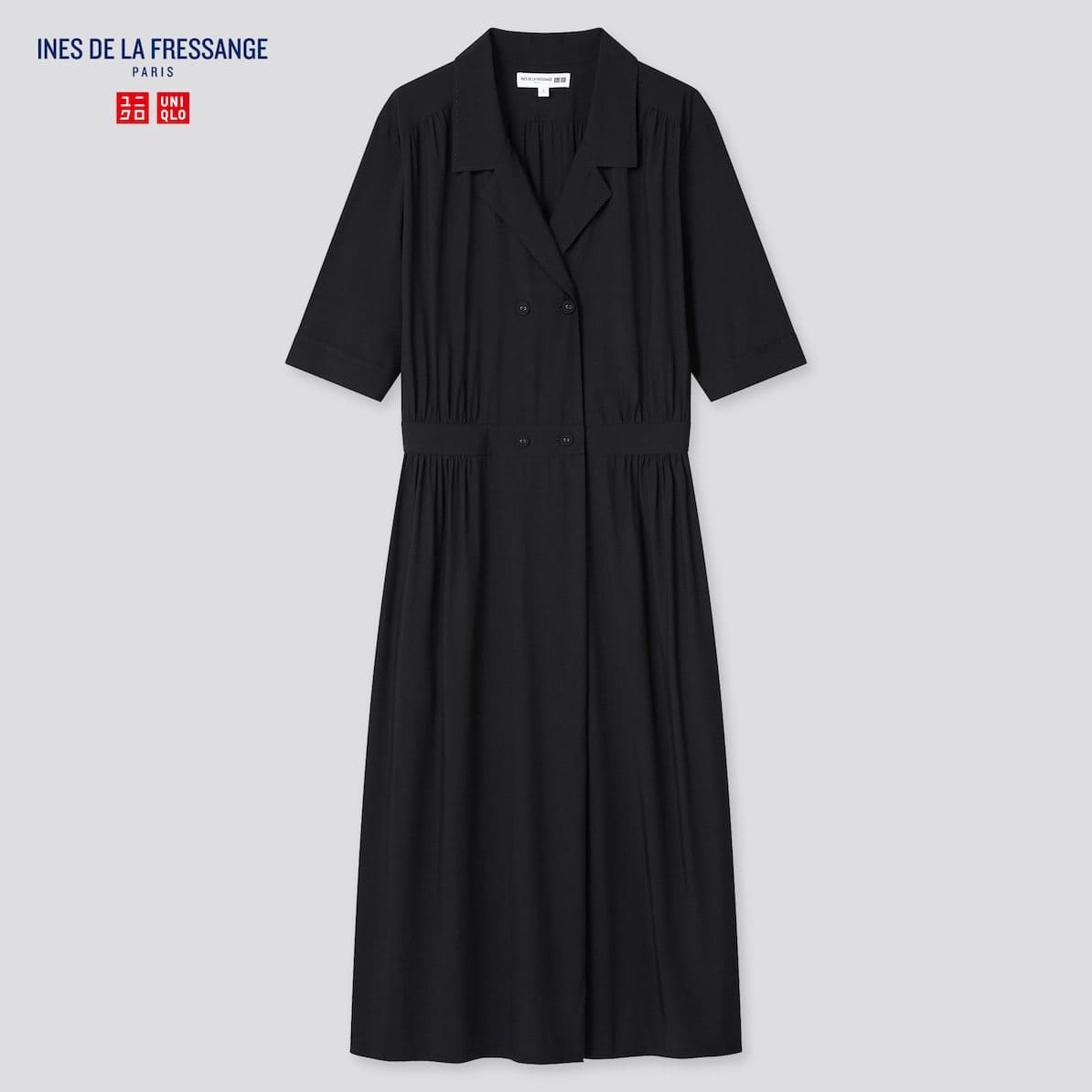 やっぱりユニクロが最強でした♡万能「黒ワンピース」の華奢見えがスゴすぎ!