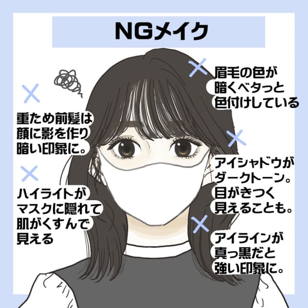 あなたのマスクメイク大丈夫?!ダサ見えしちゃうNGマスクメイクを垢抜けメイクにするコツ♡