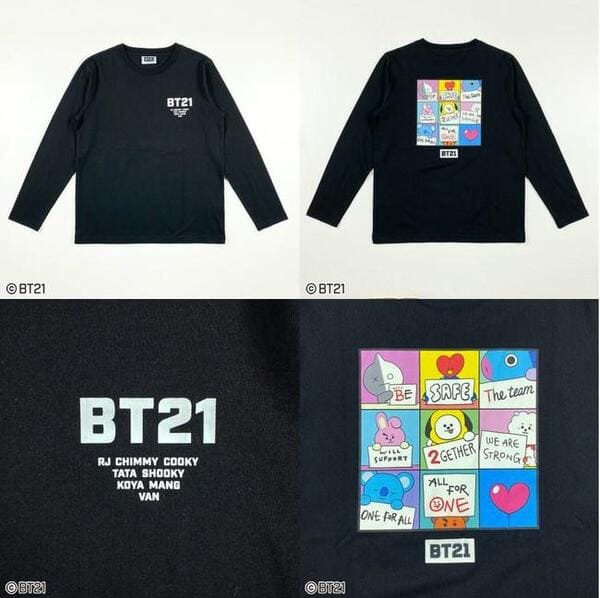 【BT21グッズ情報】イオンに限定グッズが登場!Tシャツ、トレーナー...全部で13種、どれも可愛い。