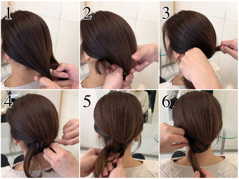 【簡単5分】髪と髪を結んでつくる?!お団子風ノットヘアアレンジが可愛い♡