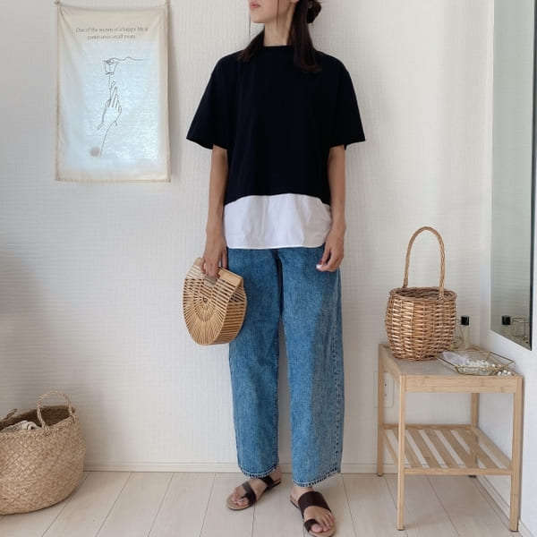 お尻&お腹もカバー!今から秋にも超使える♡GU「Tシャツ」のNG・OKバランスコーデ