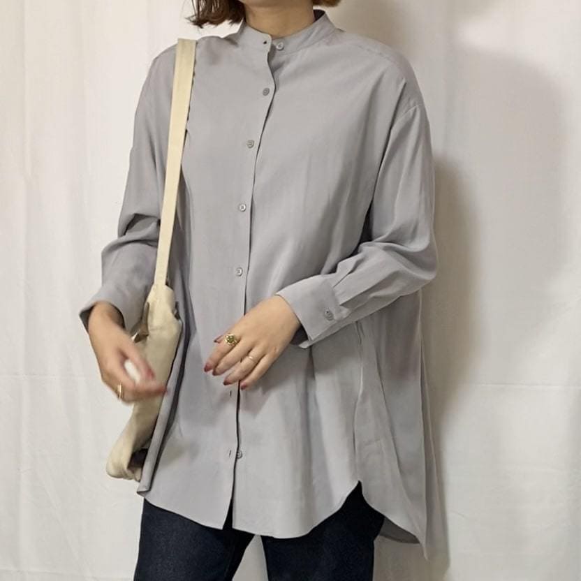 腰ハリ・お尻・広い肩幅ぜんぶ解決!しまむらで見つけた!高見え「名品シャツ」コーデ