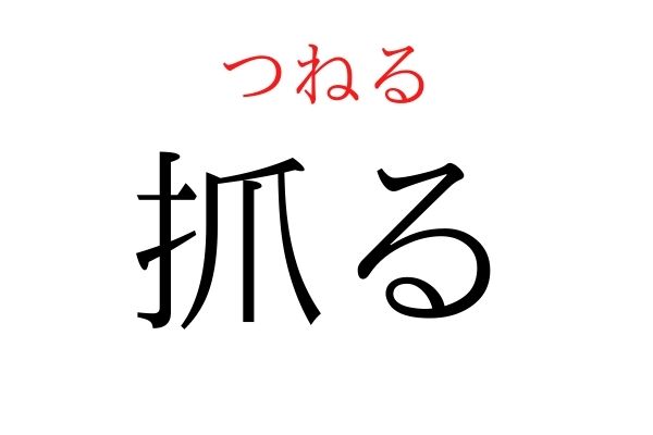 【読めたらすごい】「抓る」何て読む?