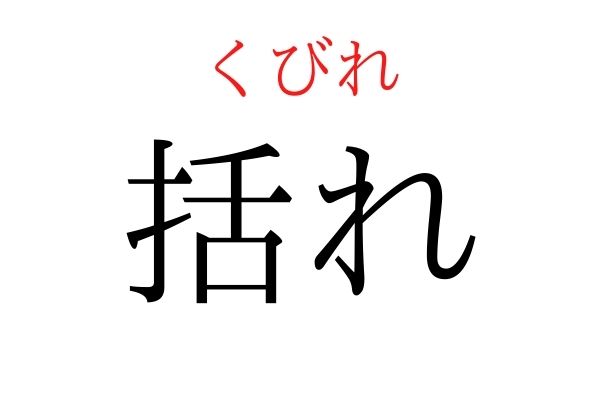 【意外と読めない】「括れ」何て読む?